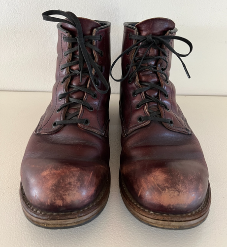 Red Wing Beckman Boots Heritage 9011 Size 9.5D MADE IN USA Shoes Black Cherry - Picture 3 of 12
