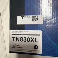 2pk TN830XL Toner Cartridge For Brother TN830 XL Exp-2027 NEW