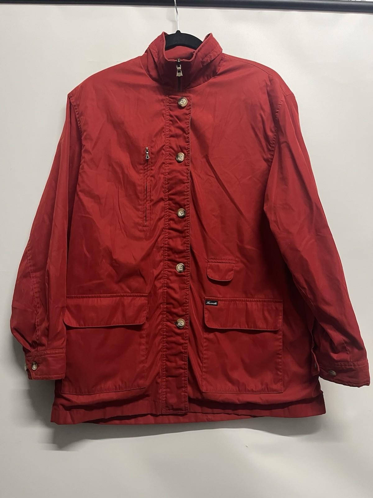 Faconnable Jacket Men Medium Polyester-Nylon Red … - image 2