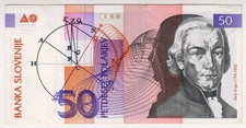 1992 Slovenia 50 Tolarjev 922020 Paper Money Banknotes Currency