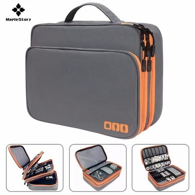 Mehrlagige Reise Kabel Organizer Tasche Wasserdicht Elektronisches Zubehör Etui