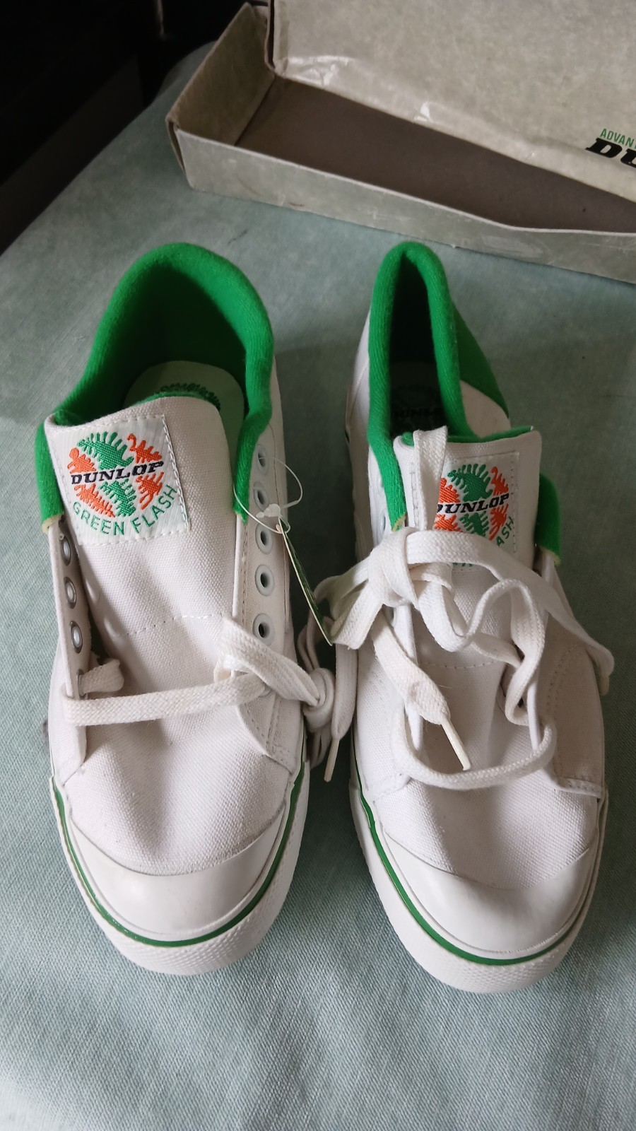Dunlop Green Flash Reino Unido Talla 8,5 Eur 42,5 EE. UU. 9,5 Nuevo En Caja