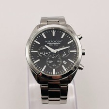 CITIZEN INDEPENDENT Chronograph J525 Quartz Men's Watch New Battery 16.5cm/ 6.5"