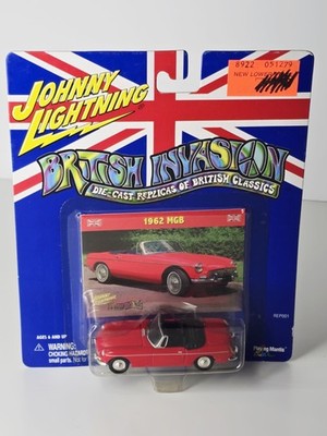 Johnny Lightning - British Invasion - 1962 MGB Red - 1:64 Diecast