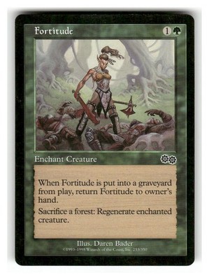 Fortitude 253 Common Urza's Saga Magic: The Gathering Lightly Played