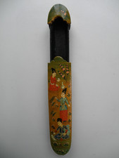 Lack-Qalamdan handbemalte Pappmach&eacute; Stift-Box Stift-Schachtel