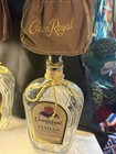 Crown Royal Bottle Table Lamp Set of 3 w/ Purple Brown Tan Shades Distillery — photo 3