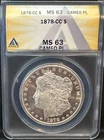 1878-CC Carson City Morgan Dollar ANACS MS63 Cameo PL