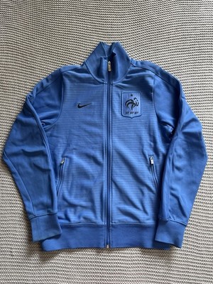 Nike Jacke Frankreich vintage Y2K Herren Fußball blau Größe S