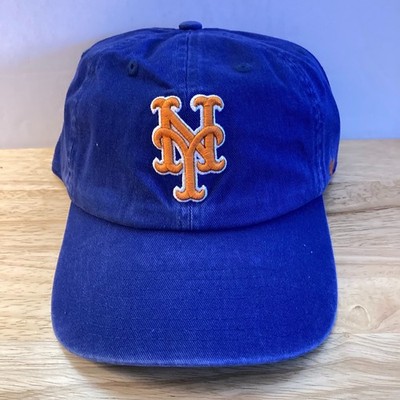 *SAMPLE* NEW YORK METS '47 Brand Blue/Orange MLB Adjustable Strapback Hat (OSFM)