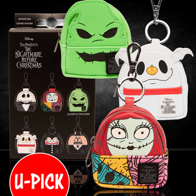 The Nightmare Before Christmas Loungefly Mini-Backpack Mystery Box Bag Charm Key