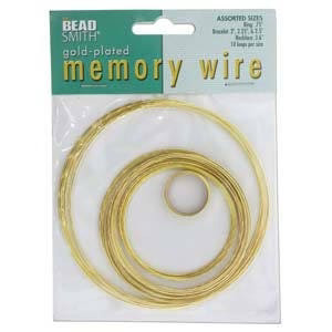 Assorted Gold Plated Beadsmith Memory Wire