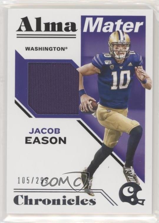2020 Chronicles Draft Picks Alma Mater Materials /299 Jacob Eason Rookie RC uk2