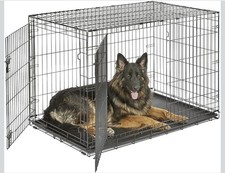 Dog Cage Puppy Pet Crate Carrier- Large XXLMetal 48 Inch