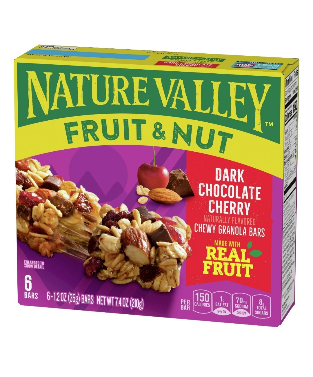 Nature Valley Chewy Trail Mix Bars Fruit & Nut Cran-Pom 6 Packs of 6 Bars150cal