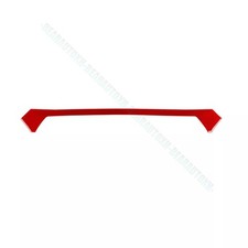 For Chevrolet Corvette C8 Real Red Carbon Fiber Car Exterior Trunk Strip Trim