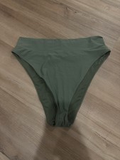 Aerie Olive Green High Waisted High Cut Cheeky Bikini Bottom Size XXL NWT
