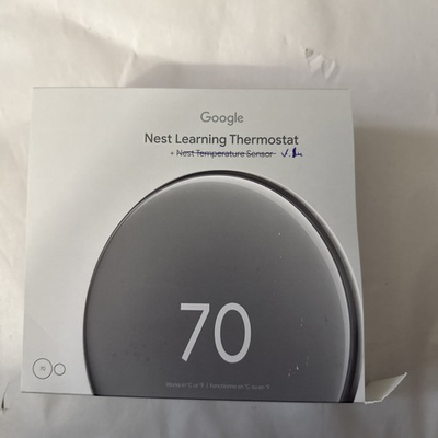 #ad #ad Google Nest Learning Thermostat 4th Gen 2nd Gen Sen Polished Nickel G5AJK GJQ8U￼ $69.99