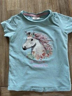 T Shirt Salt and Pepper Unicorn Pailetten Gr.92/98