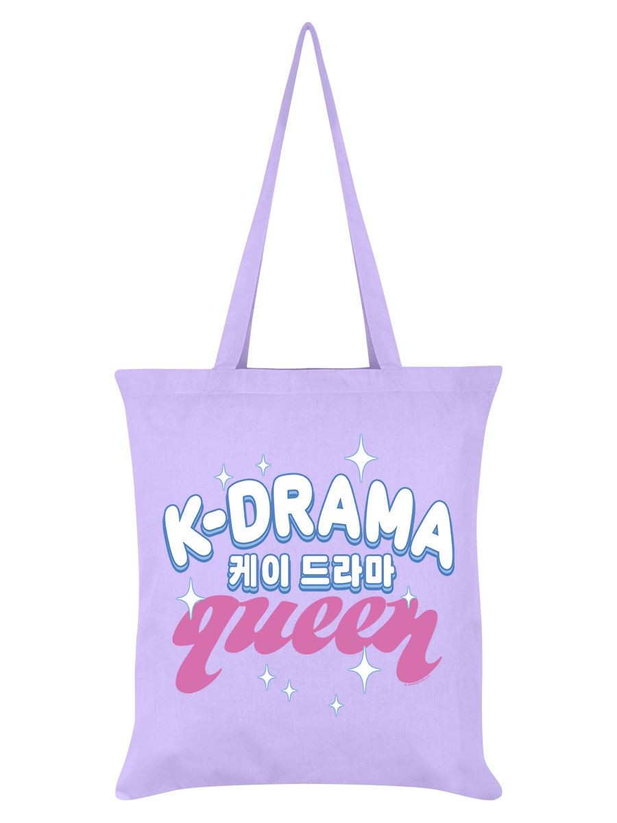 K-Drama Queen (Hangul) Lilac Tote Bag