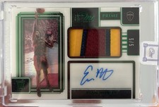 2021-22 Panini One and One Evan Mobley #PR-EMB Prime Rookie Jersey Auto Green /5