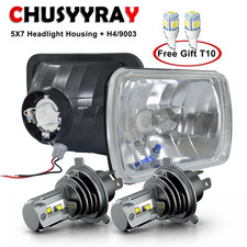2X LED Headlights High/Low Beam For International 5900i 9200 9400 9900 7300 7400