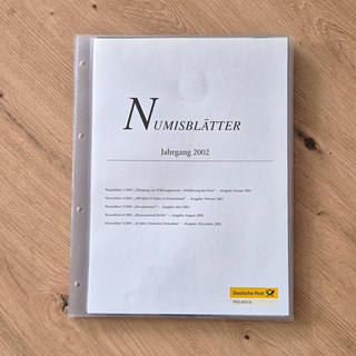 Deutsche Post Numisblätter Jahrgang 2002 Satz 1/2002–5/2002 BRD