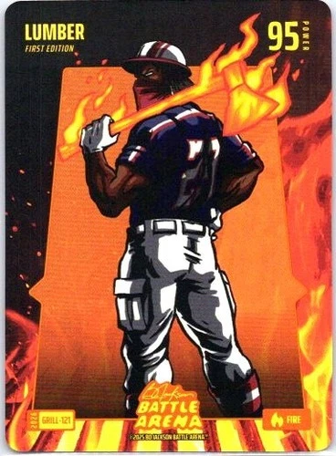2026 Bo Jackson Battle Arena Lumber 1st Edition Gillin Fire Foil SP GRILL-121
