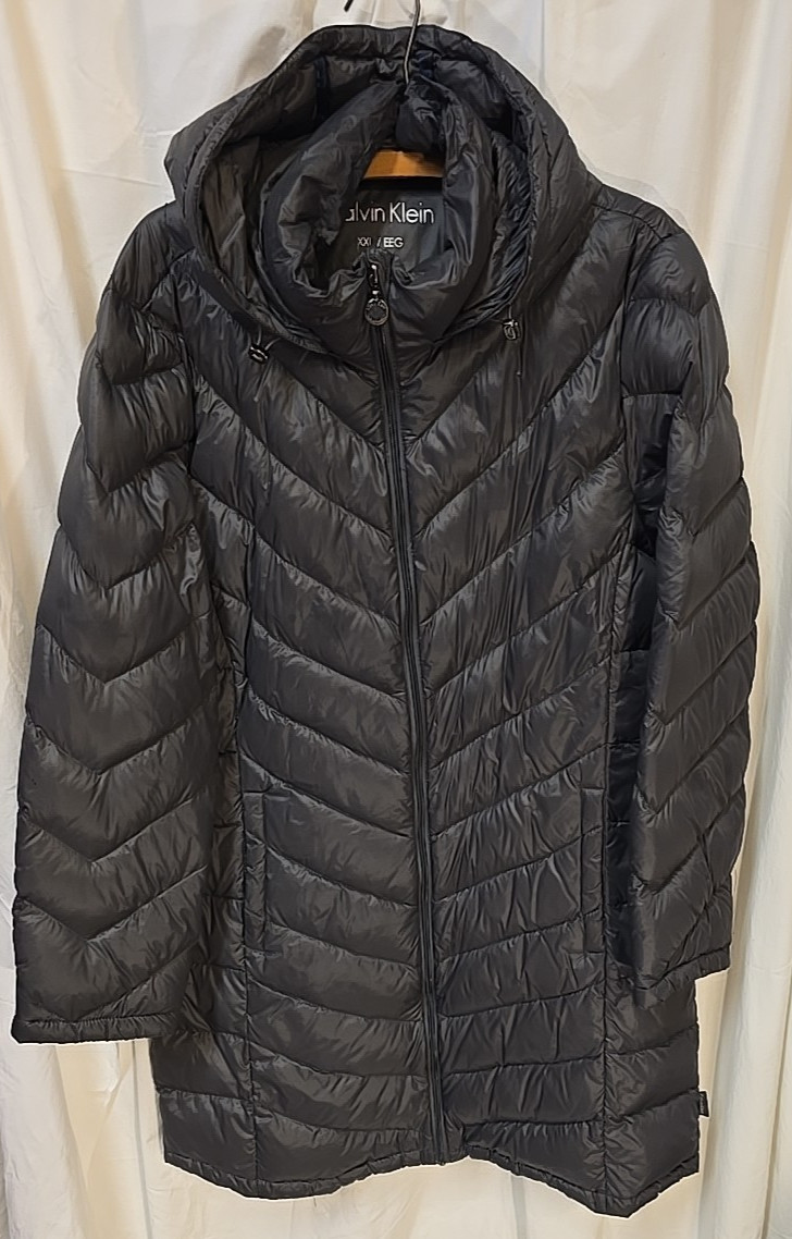 Calvin Klein Packable Lightweight Premium Down Jacket XXL Black Winter Coat thumbnail 2