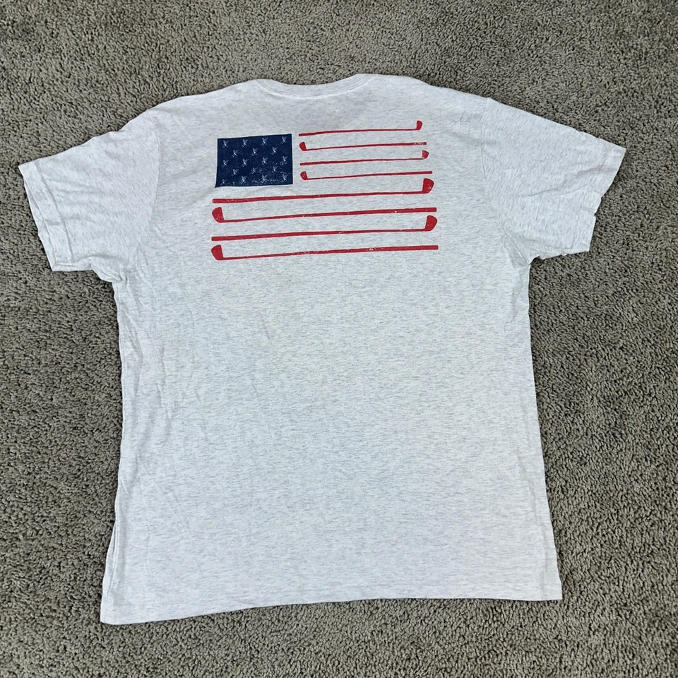 Camisa de Golf Imperial Para Hombres Gris Mediana Pie Alado Club de Golf EE. UU. Manga Corta Foto 2 de 4