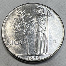 1978  R Italian 100 Lira Coin - Circulated - Nice Shape