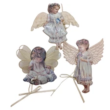 Vintage Bradford Editions Heaven’s Little Angels Decorative Ornaments Set of 3