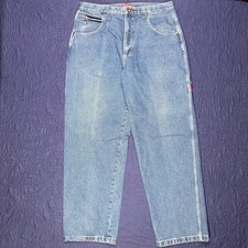 Vintage Y2K Paco Men's Baggy Loose Carpenter Utility Grunge Skater Jeans 36x32