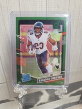 2023 Panini Clearly Donruss No.80 13/25 Roschon Johnson Rated Rookie-Green 