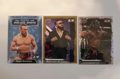 AEW 2022 Upper Deck, 3 Cards ( Bryan Danielson, Andrade El Idolo, Luchasaurus)