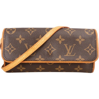 Louis Vuitton Monogram Canvas Twin Pochette Belt Crossbody Bag Tasche Gürtel
