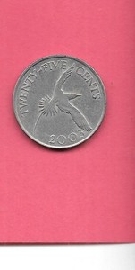 BERMUDA KM110 2003 25 CENTS VF-VERY FINE  FINE NICE OLD VINTAGE COIN
