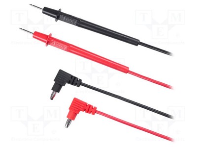 L: 0,93m 2Stk. schwarz,rot Messkabel Imax: 10A Umax: 1kV