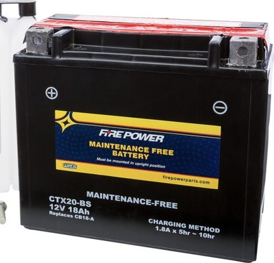FirePower WPS Sealed Motorcycle Performance AGM Battery YTX20-BS CTX20-BS