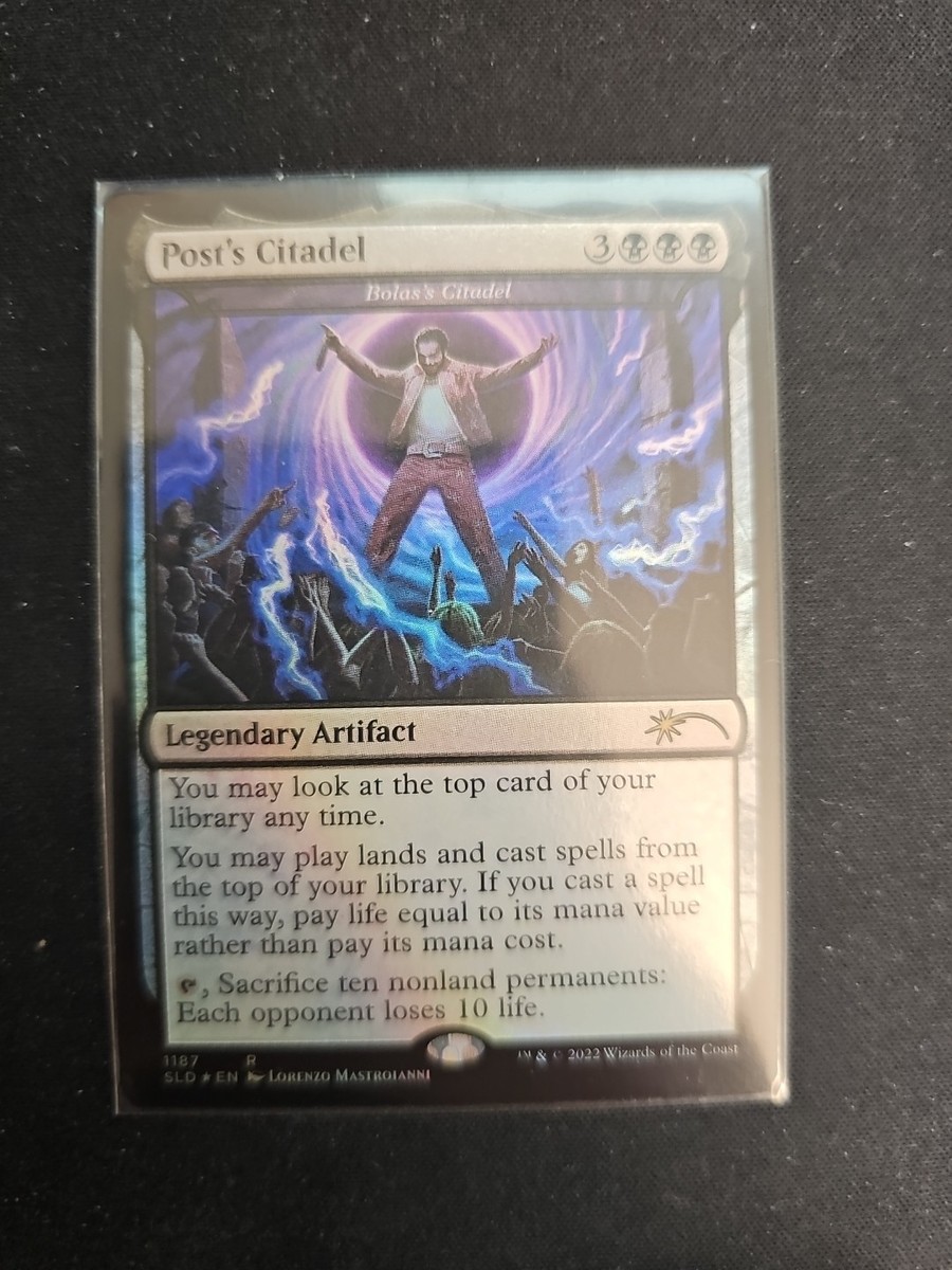 post malone rare magic card Post's Citadel - Bolas's Citadel (Post Malone) Secret Lair Drop Foil