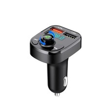 Bluetooth 5.0 FM Transmitter Car Kit Dual USB Charger MP3 Player Hands-Free Aux
