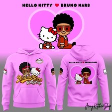 Bruno Mars x Hello Kitty Romantic Tour 2026 Limited 3D Hoodie