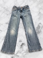 Wrangler Classic Boot Cut Boys Jeans Size 8 Adjustable Waist