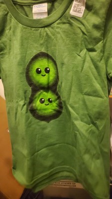 2 Peas in a Pod Childrens T-Shirt Xtra Small Green