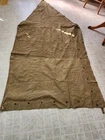 US Military OD Shelter Half Pup Tent 1 Man Cover Canvas Tarp Vintage Army WW2?