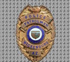 Obsolete PATROLMAN Wickenburg Arizona Police Badge – Eagle Top – Excellent — photo 1