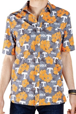 NWT Tellum and Chop Tennessee Volunteers Vols Hawaiian Button Down Shirt Sz M