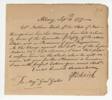 Goose Van Schaick Revolutionary War General Military Order Nathan Hale