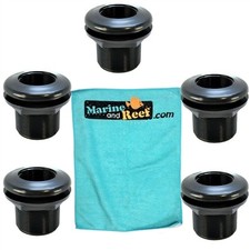 Lifegard Aquatics Bulkhead, 1/2" FPT X FPT R270900 FIVE PACK Towel Package