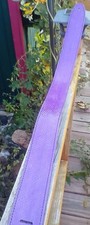 Genuine  Lavender Color snakeskin Guitar strap with With soft suede Inside